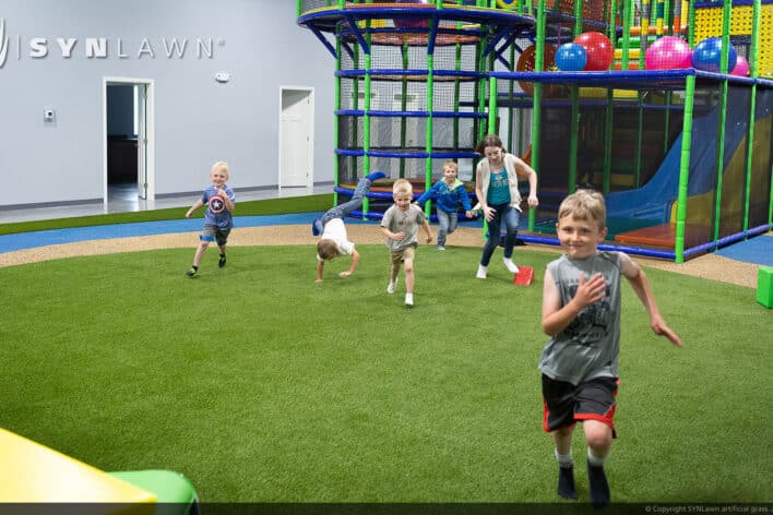 SYNLawn Cincinnati OH play run wild indoor playground grass