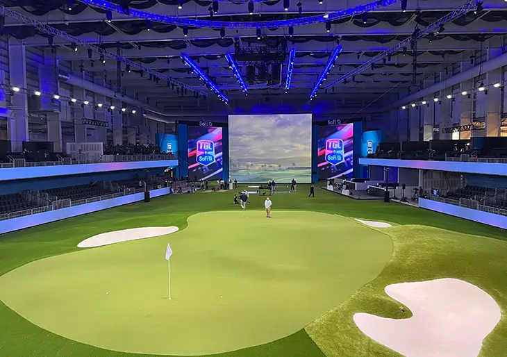 Commercial golf turf installed by SYNLawn in Cincinnati, OH