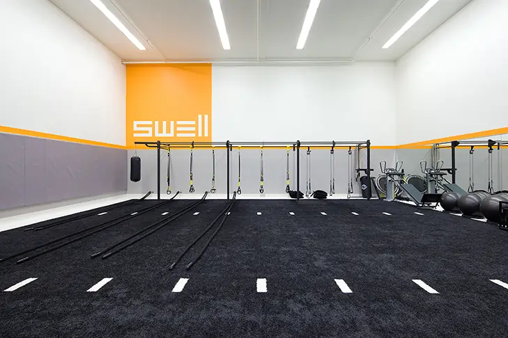 Indoor CrossFit gym with SYNLawn artificial grass