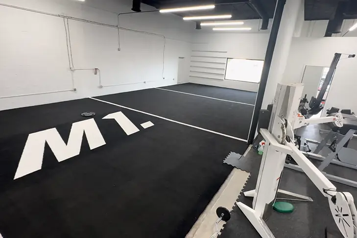 Indoor CrossFit gym with SYNLawn artificial grass